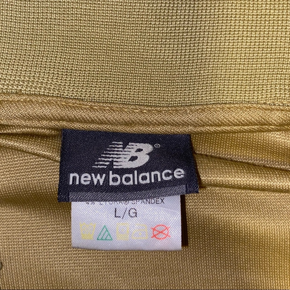 🚹XL New Balance Collared Track Jacket, Gold,RARE! - Picture 6 of 9